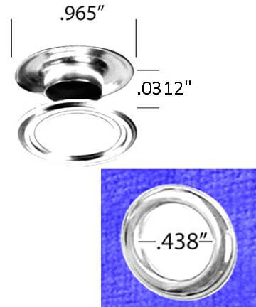 0.438" (7/16") grommets & washers (long neck)